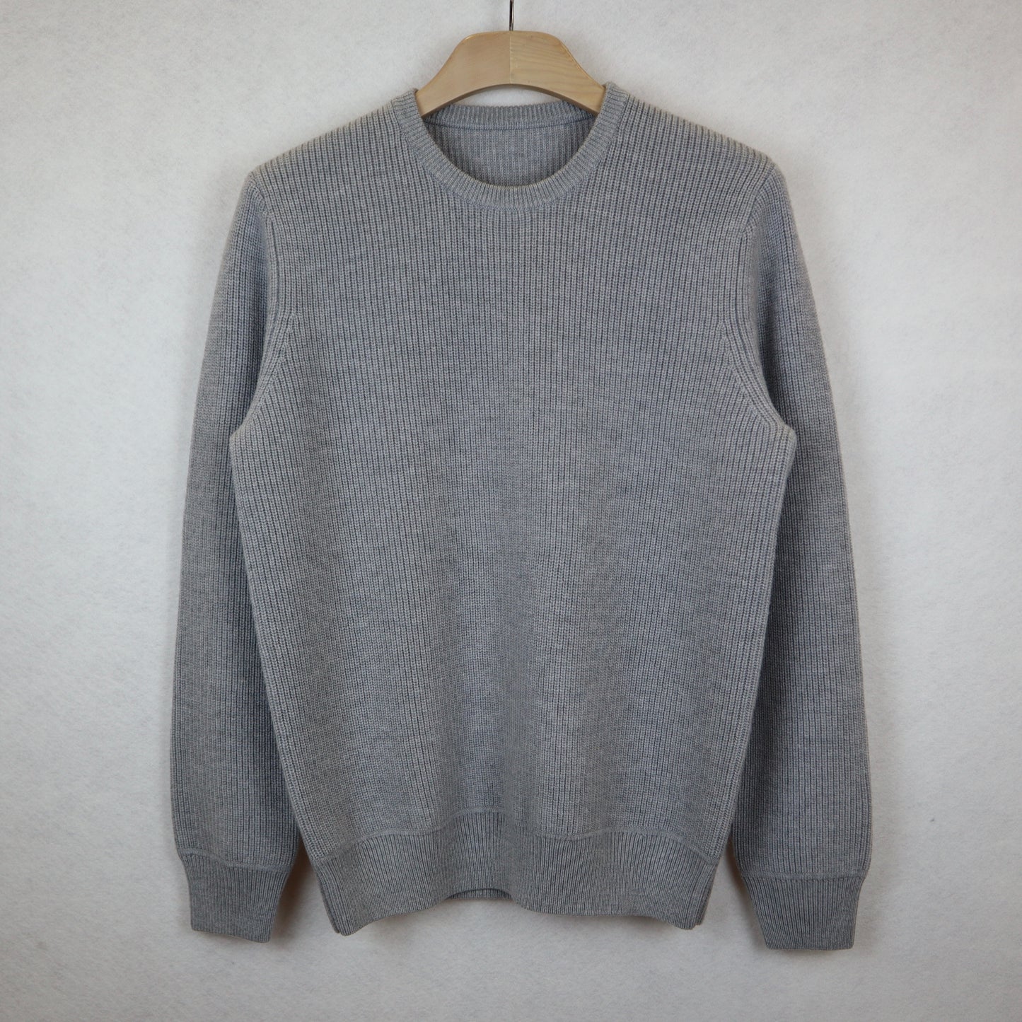 Classic Grey Italian Wool Sweater