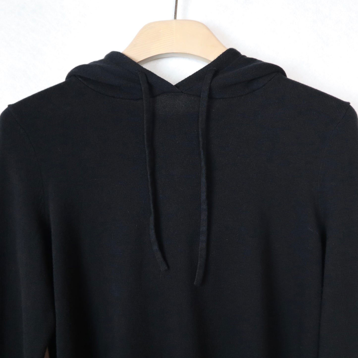 Black Cotton Hoodie