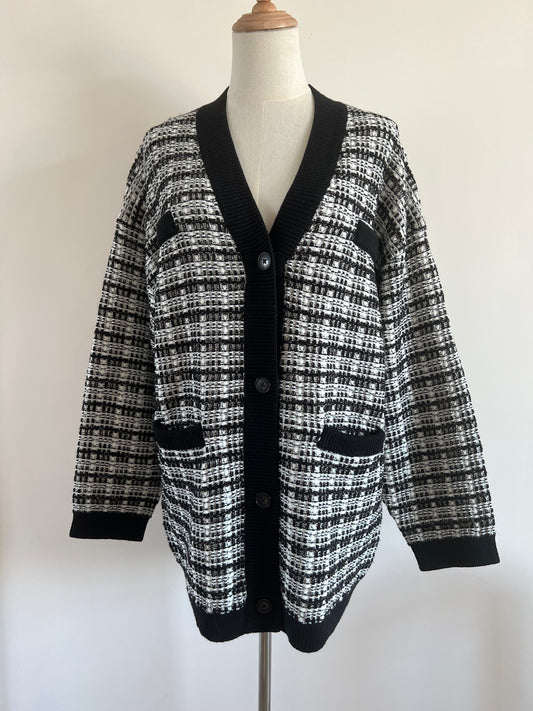 Checkered Cardigan