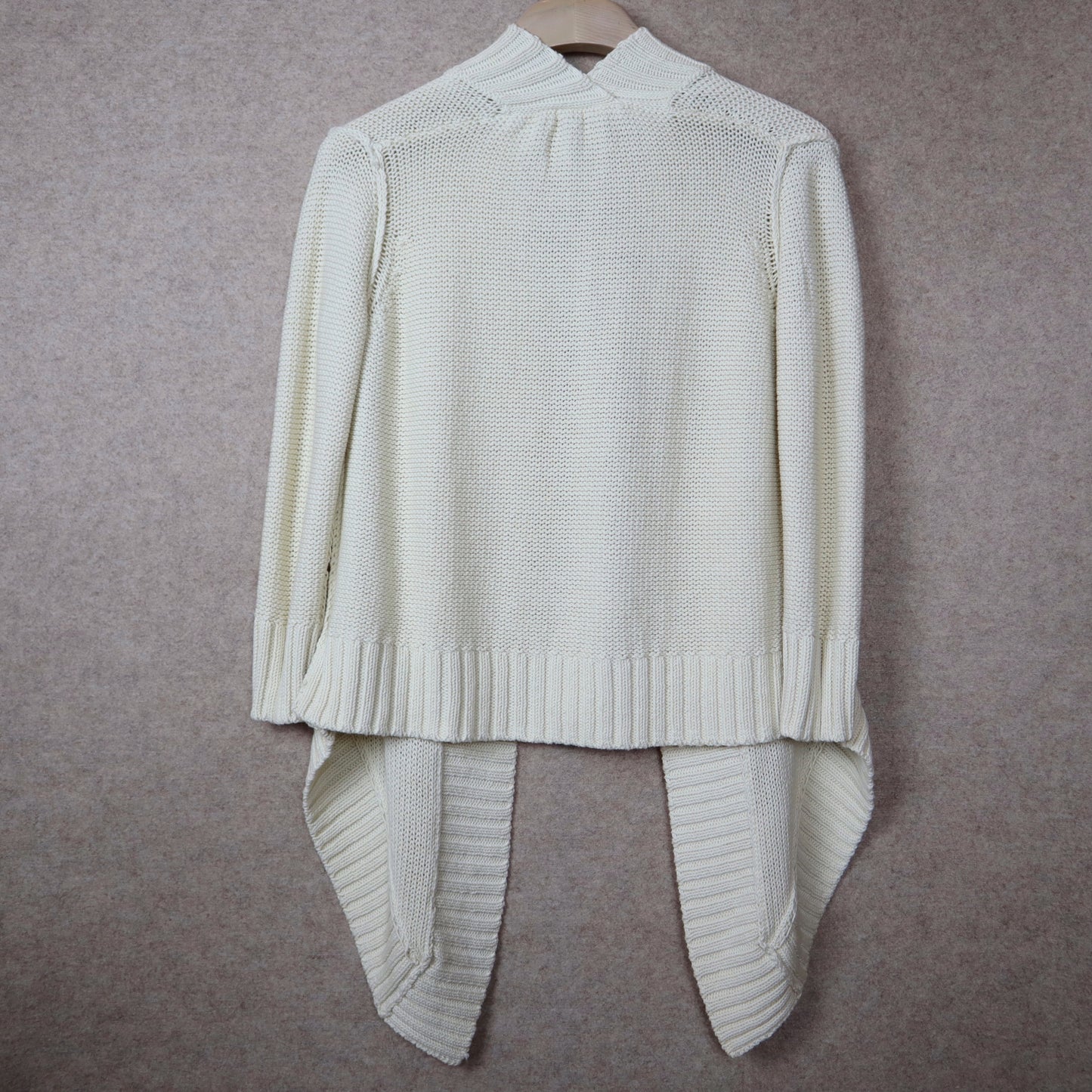 Beige Drape Cardigan