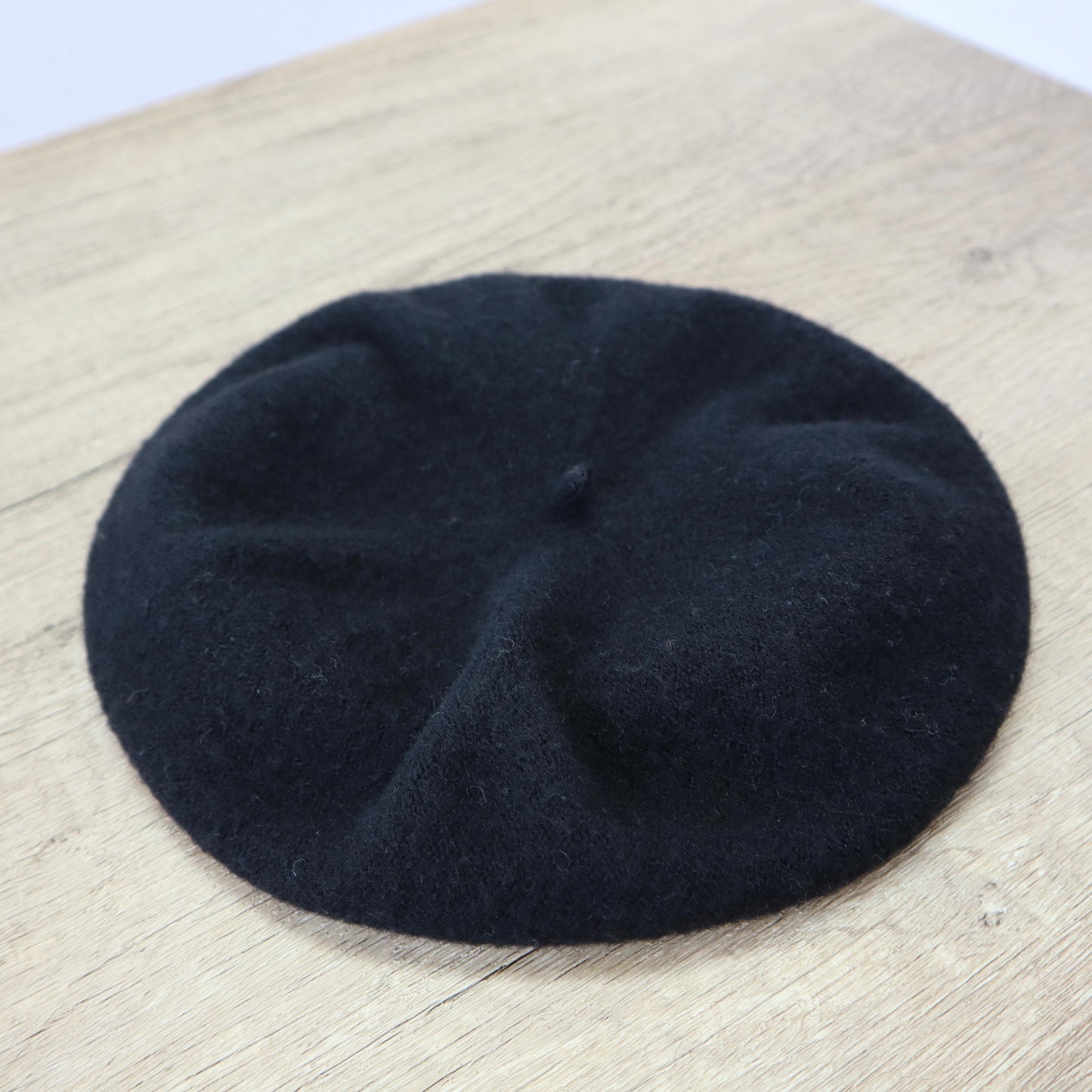 Black Wool Beret