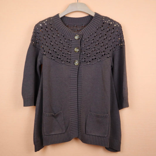 Brown A-line Cardigan