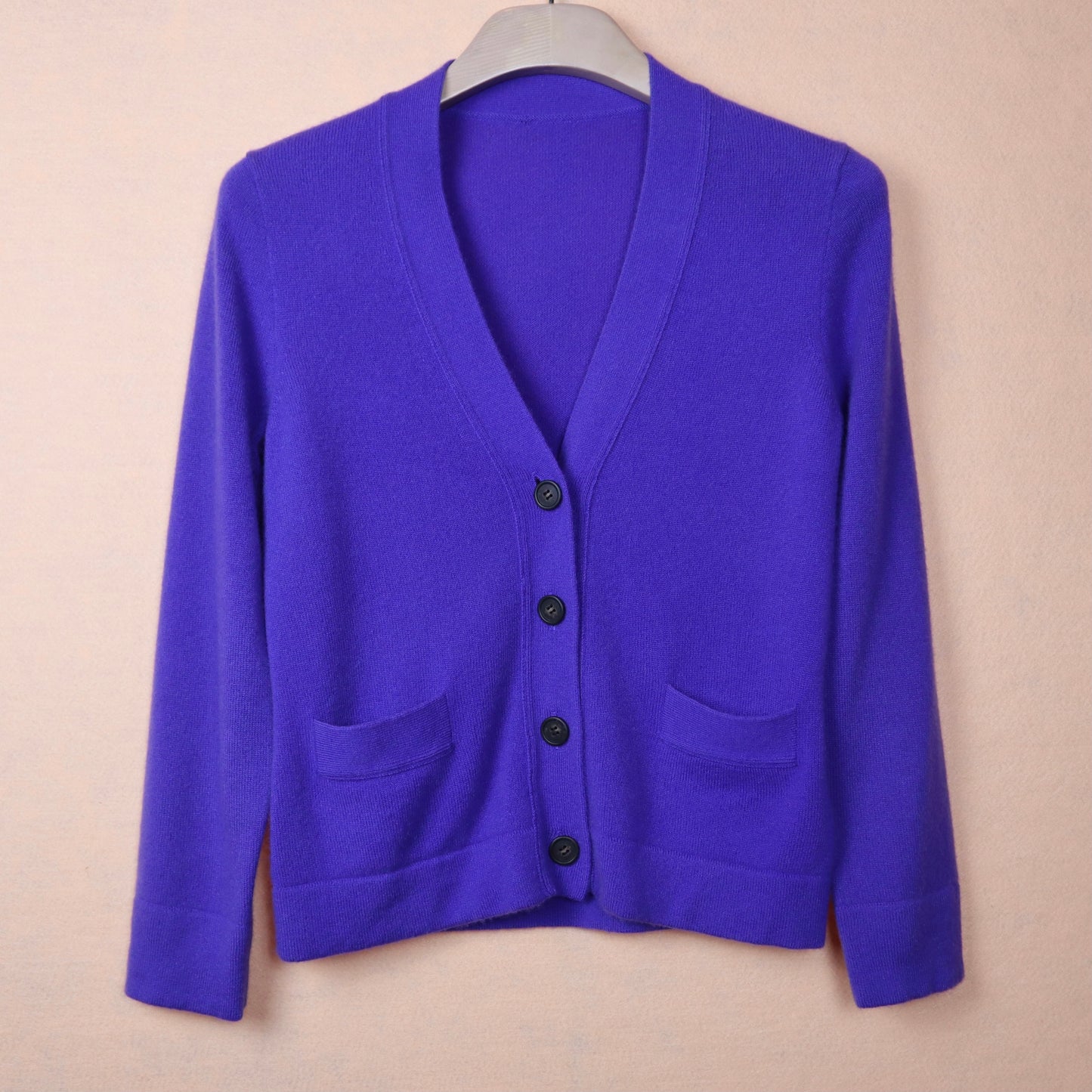 Violet Cashmere Cardigan