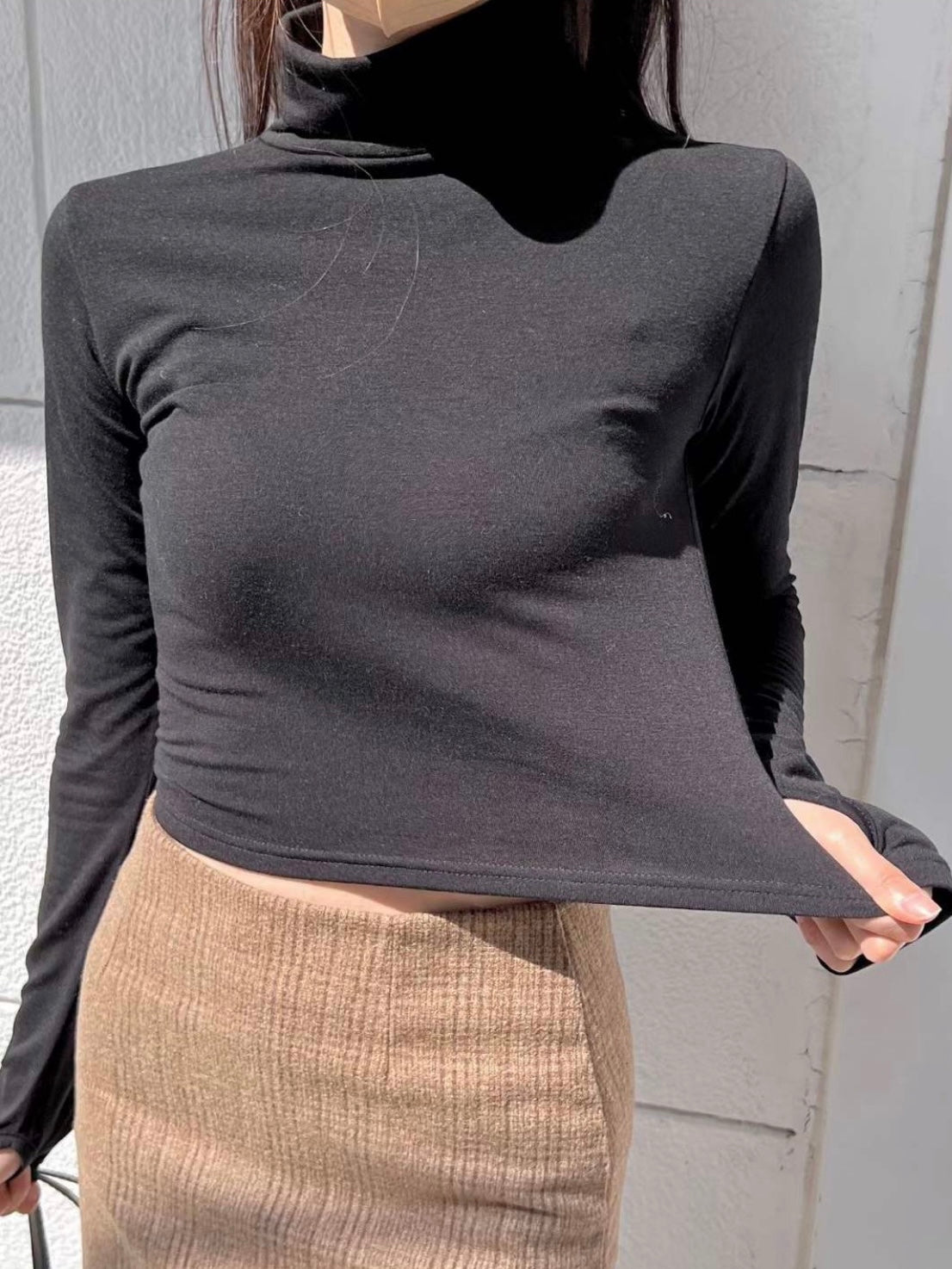 Mock-neck Top