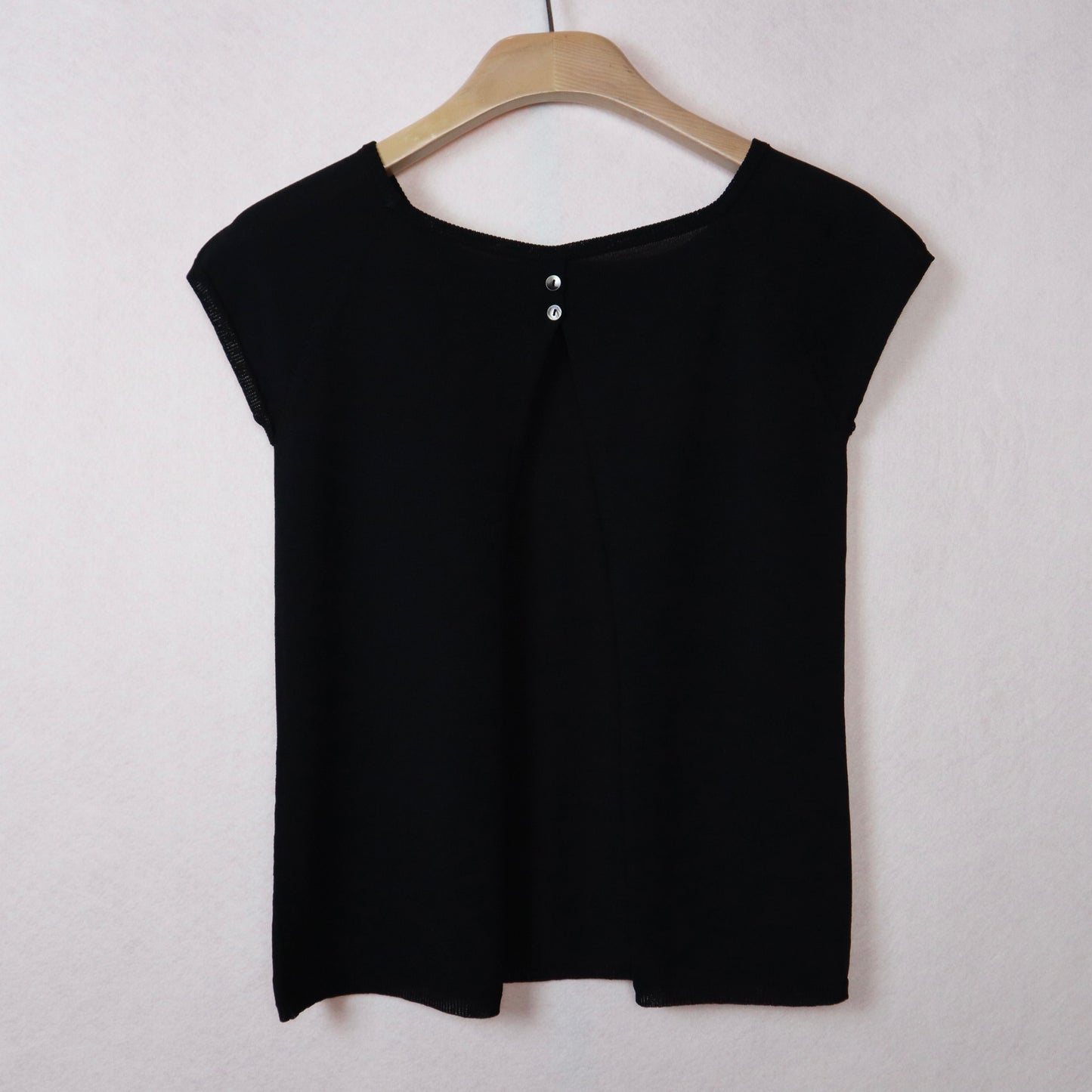 Split Back Black Top