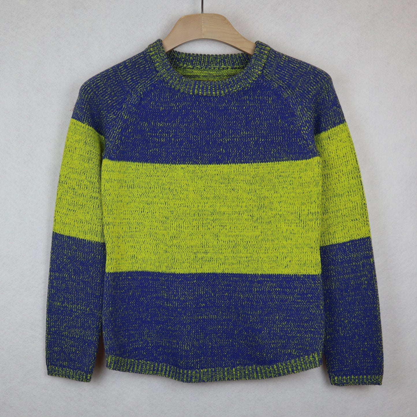 Blue and Yellow Striped Sweater