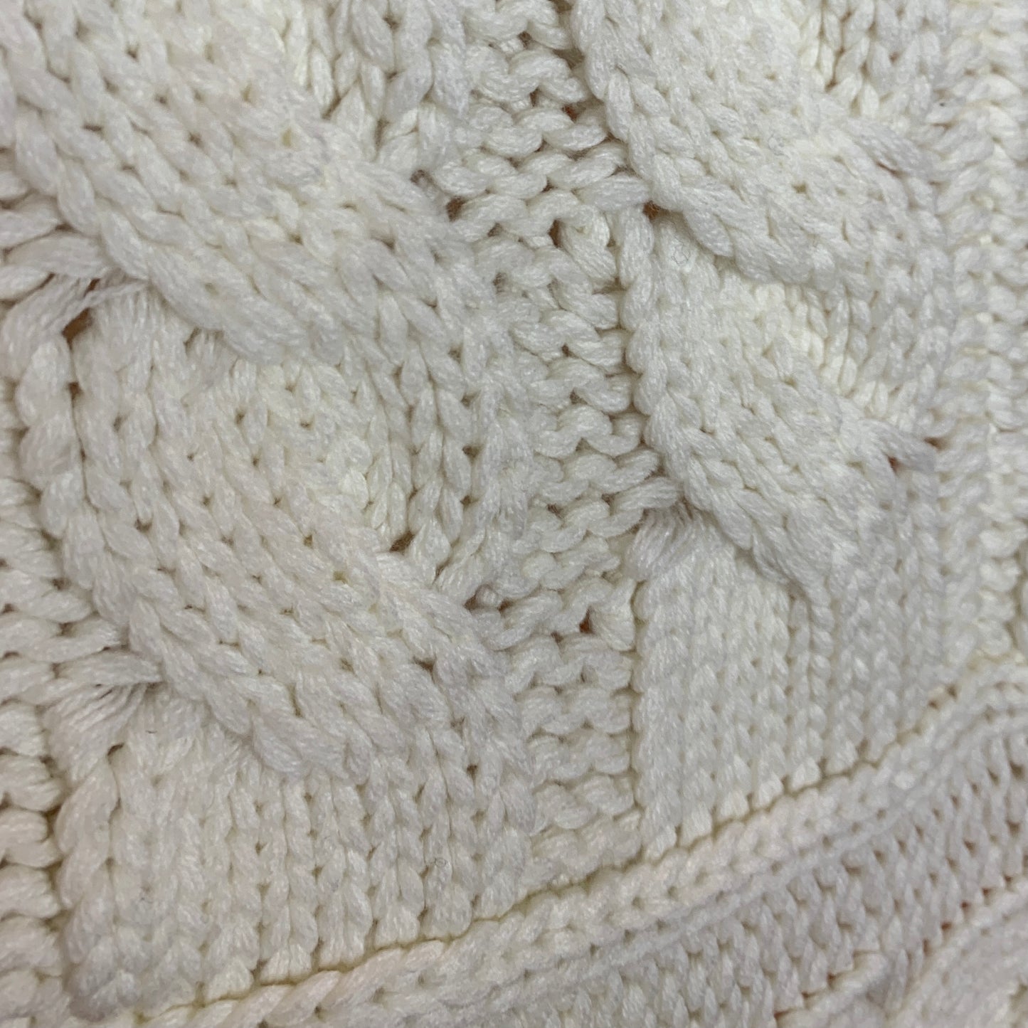 White Open Knitted Cardigan