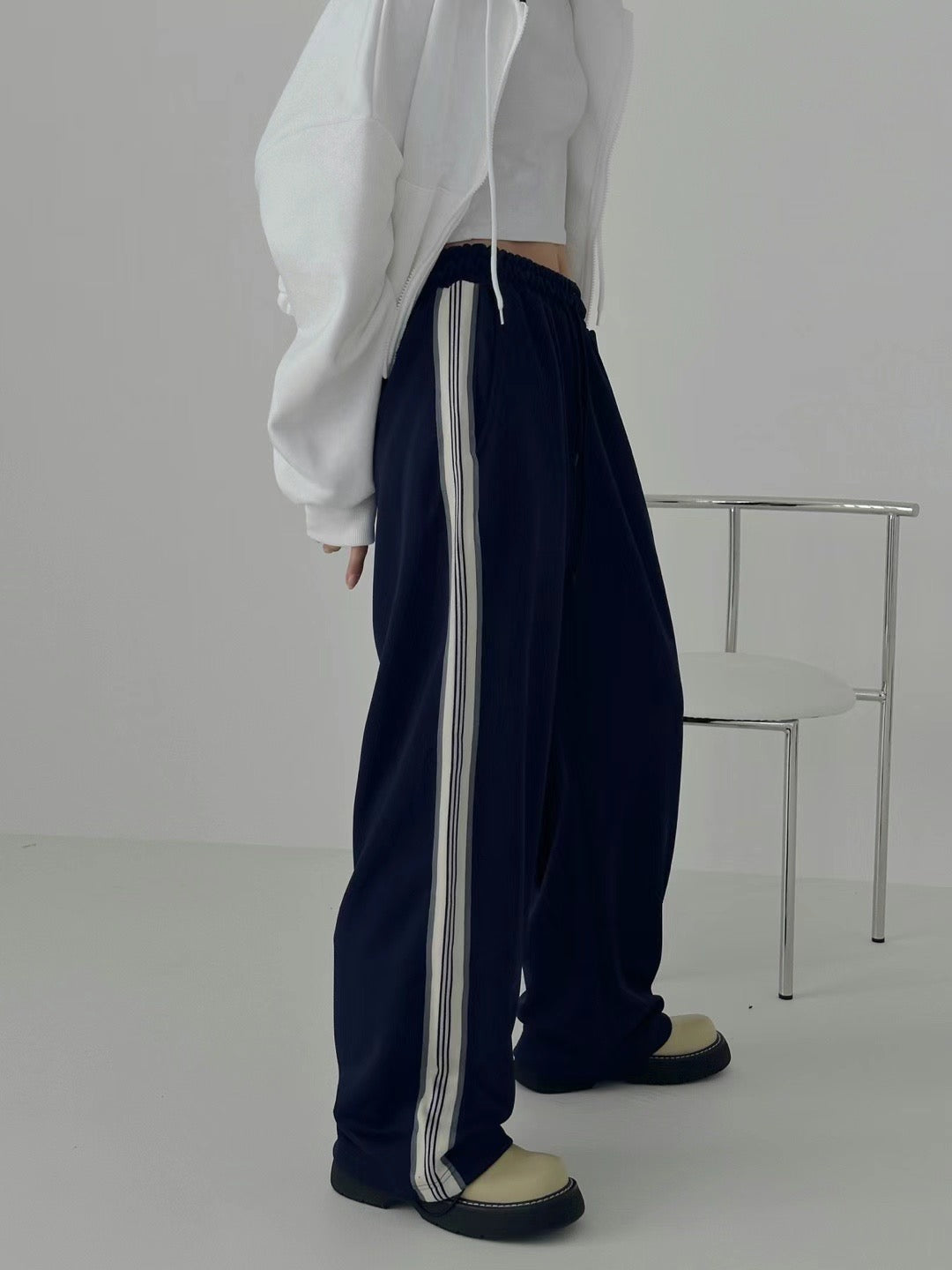 Low-waist Striped Pants