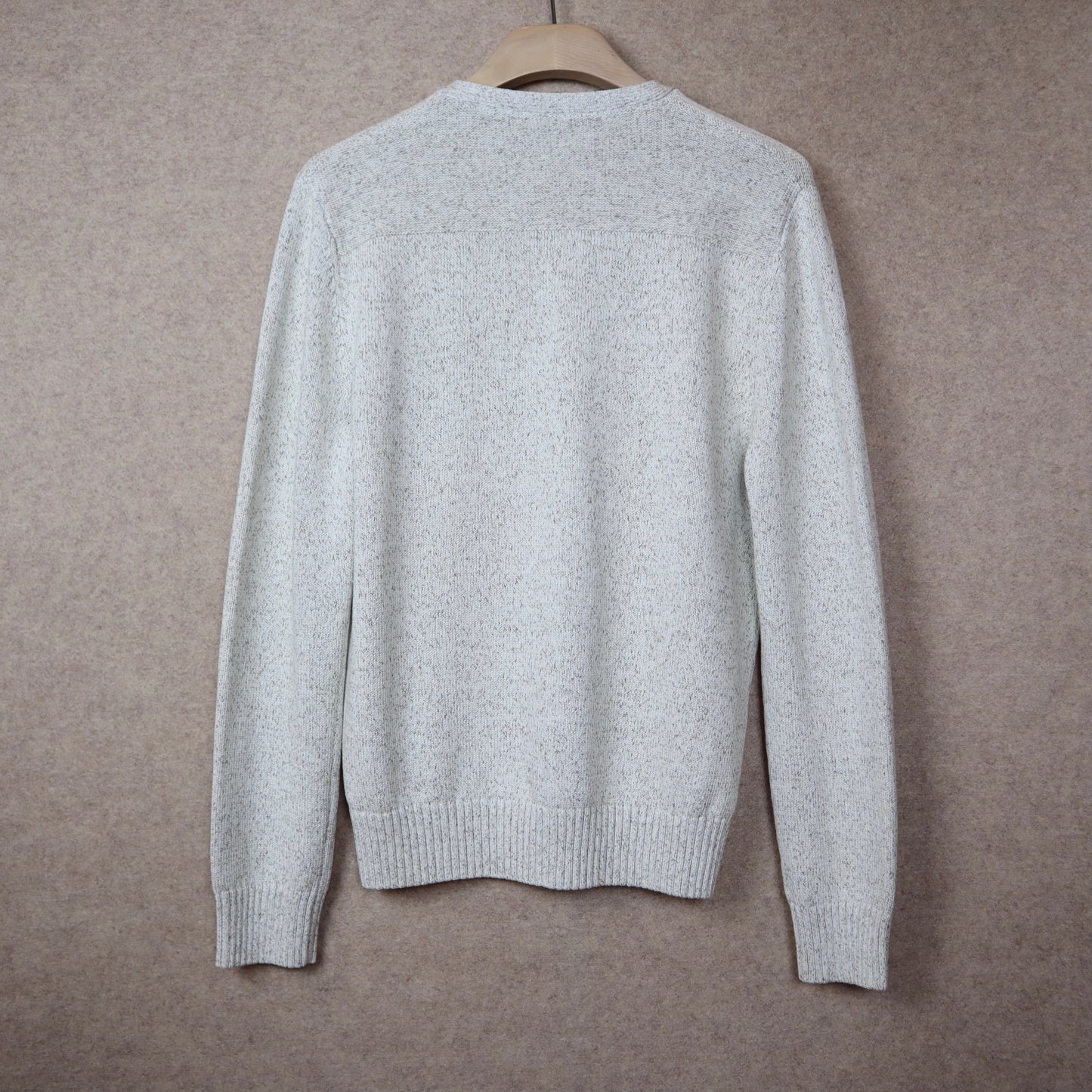 Oatmeal V-Neck Sweater