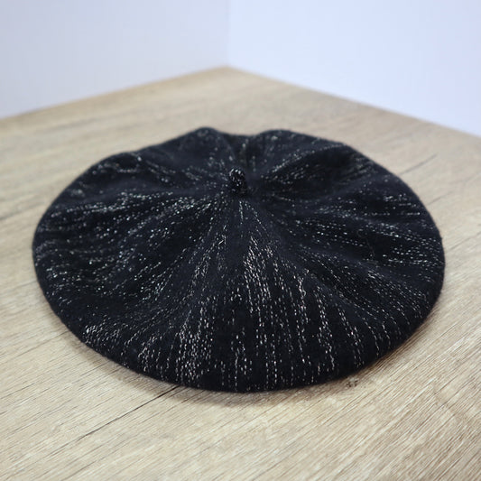 Dazzling Black Beret