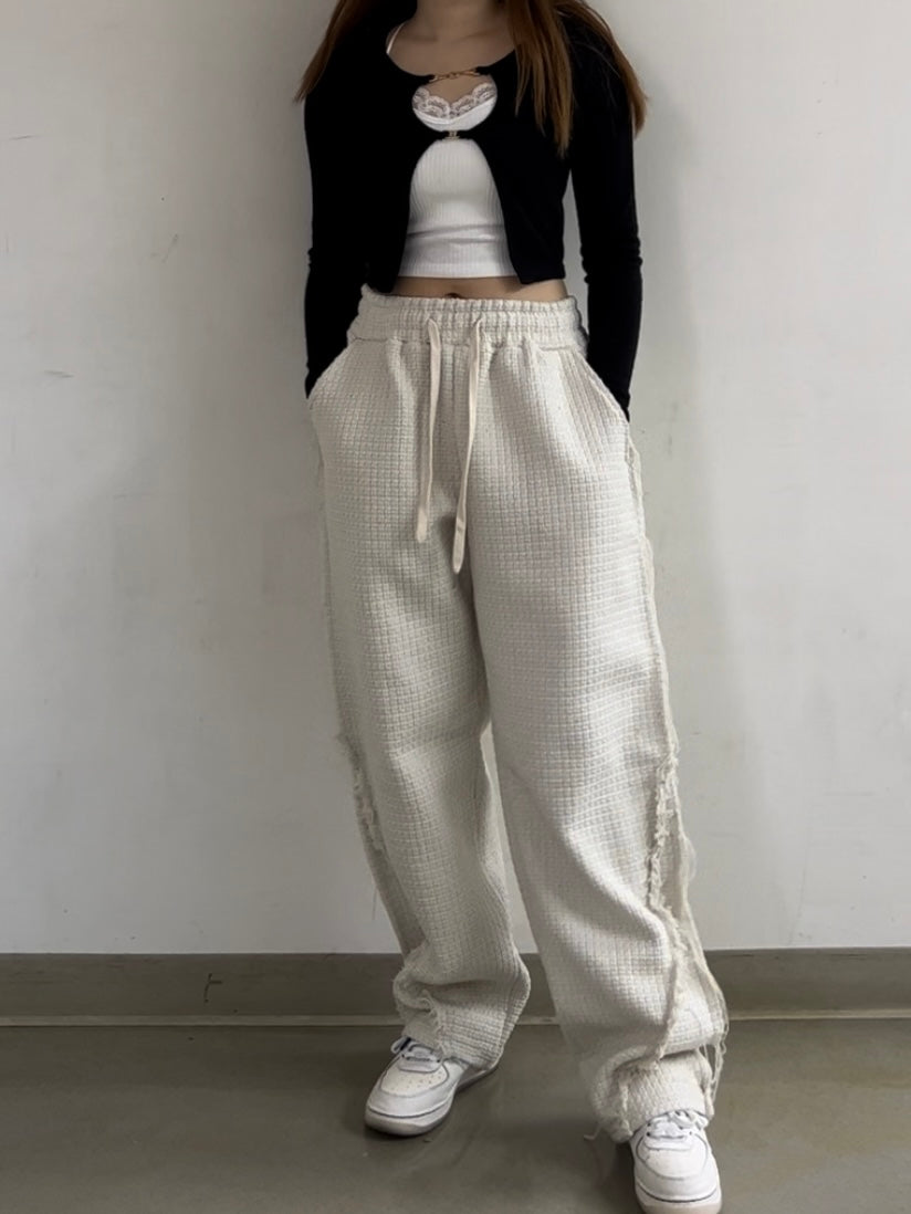 Tweed Baggy Pants