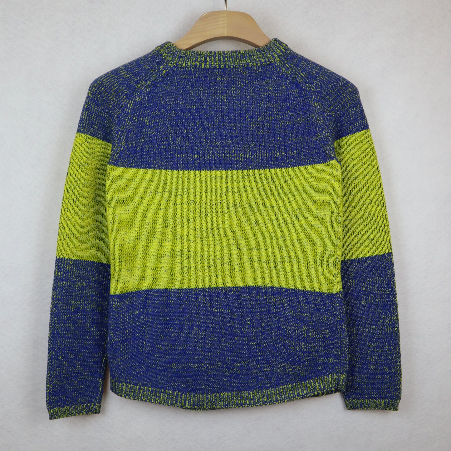 Blue and Yellow Striped Sweater