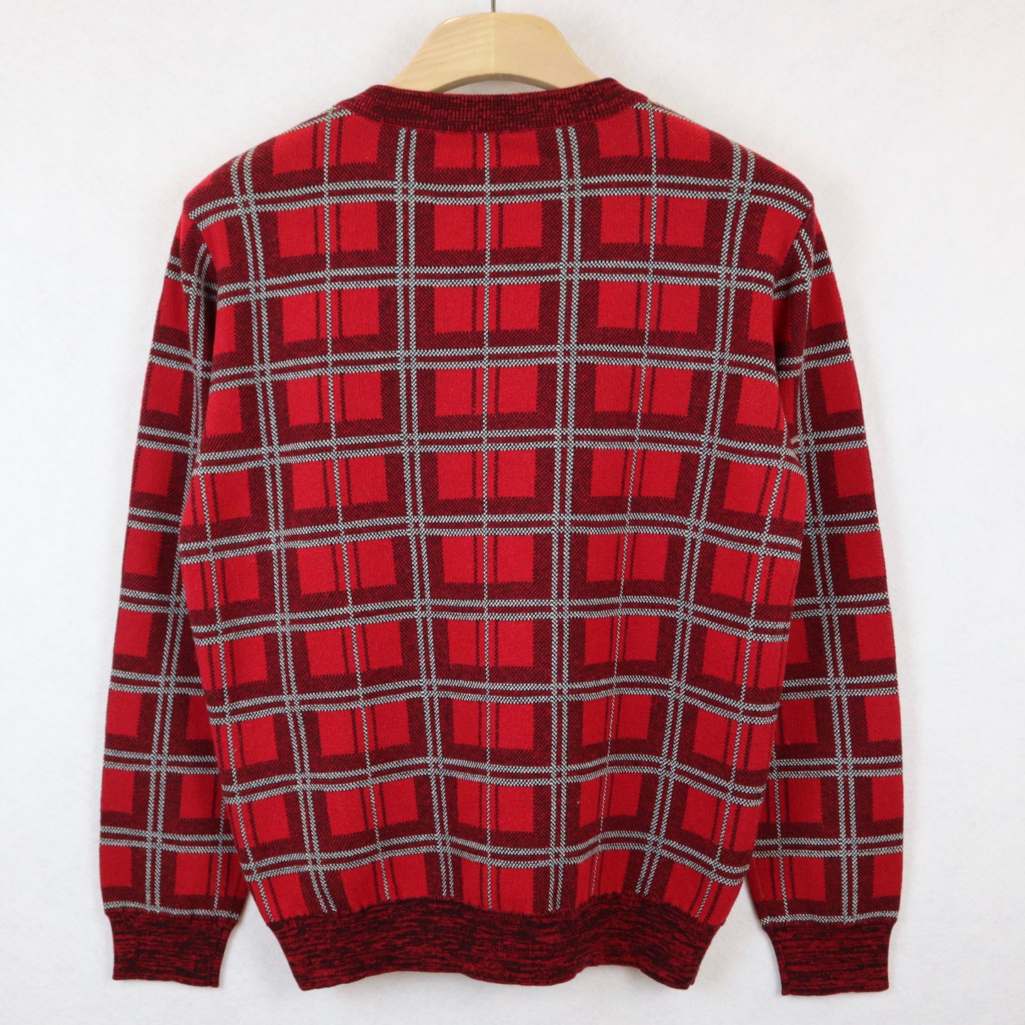 Red Box Patterned Sweater