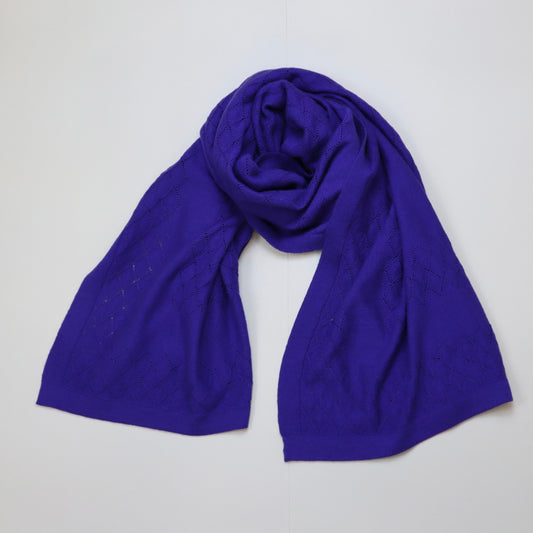 Purple Cotton Wool Scarf
