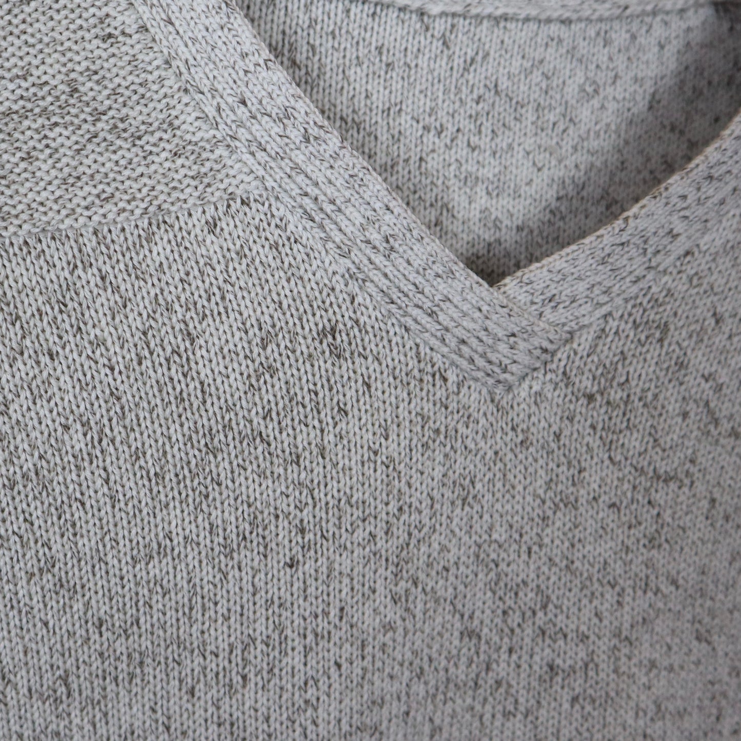 Oatmeal V-Neck Sweater