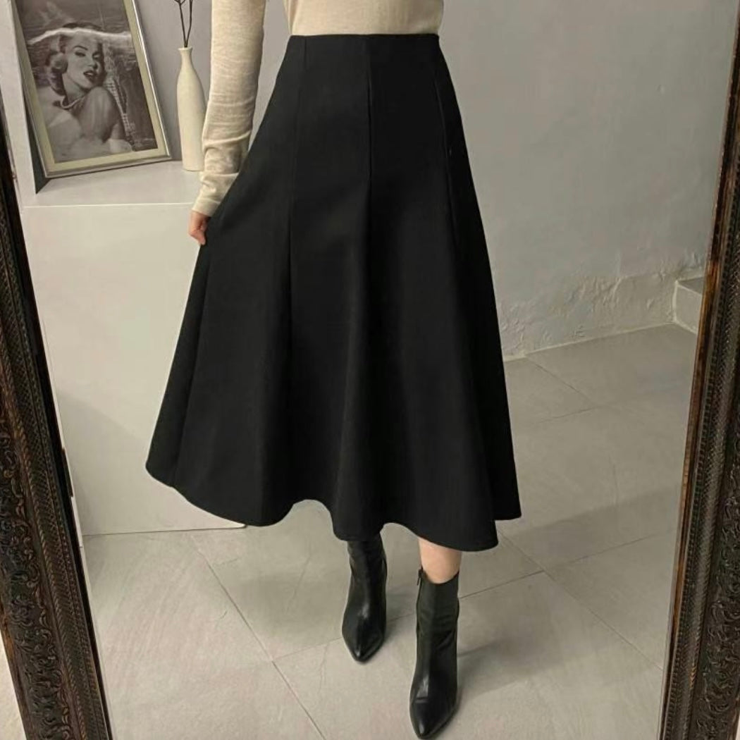 A-line Midi Skirt 002