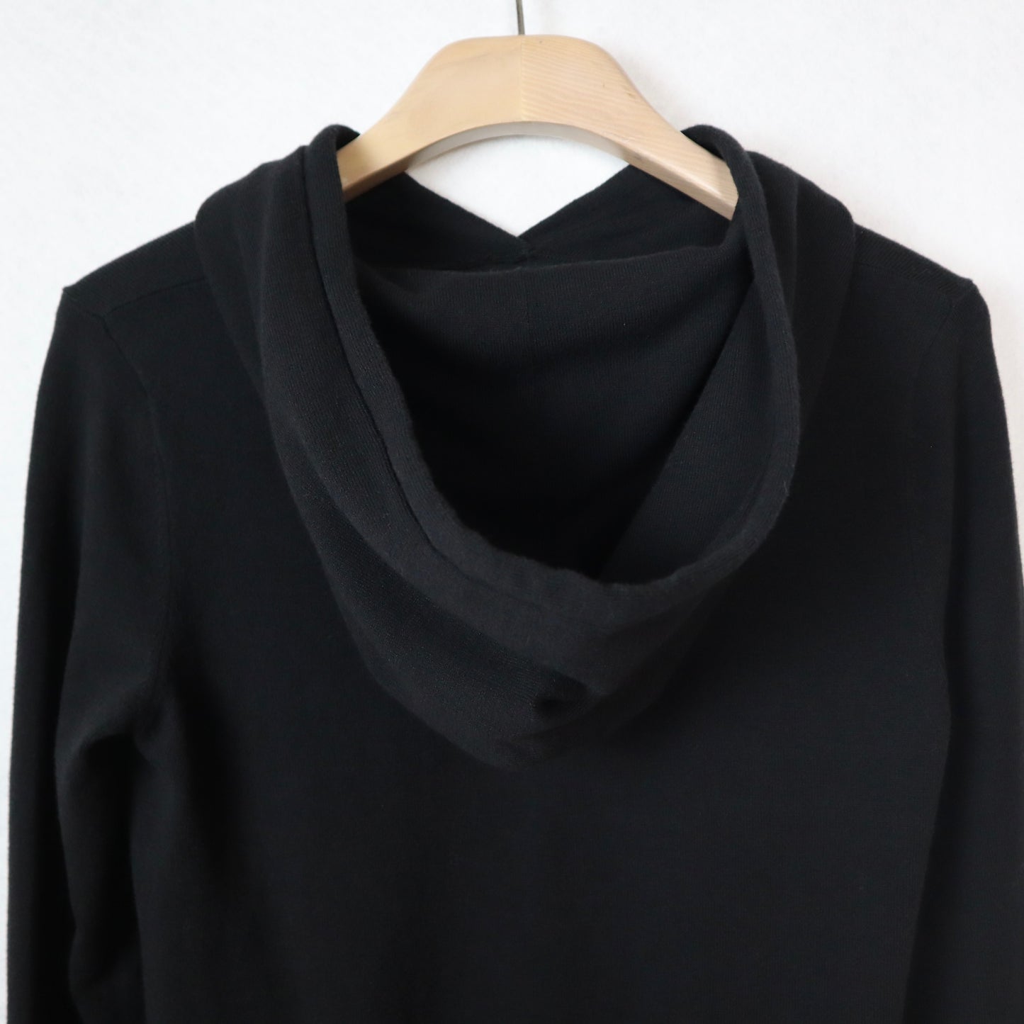 Black Cotton Hoodie