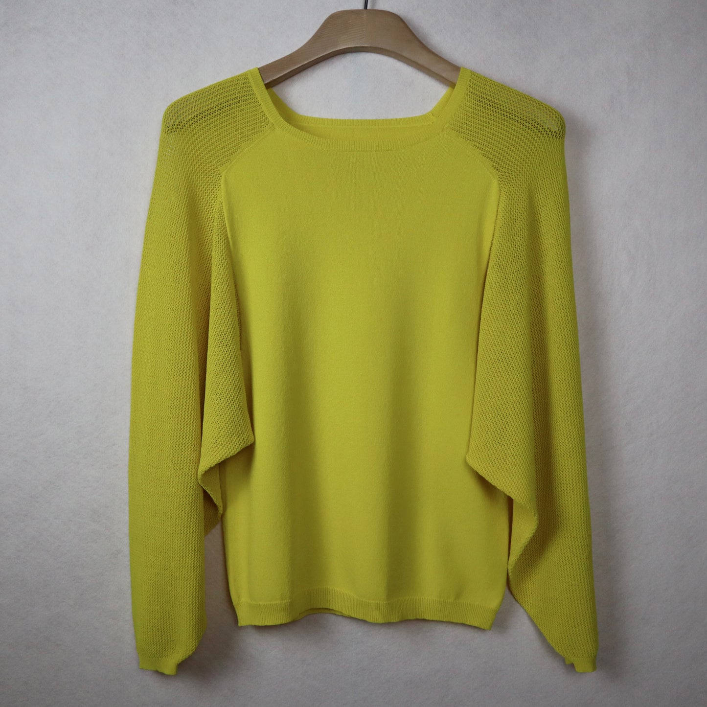 Yellow Loose-Sleeved Sweater