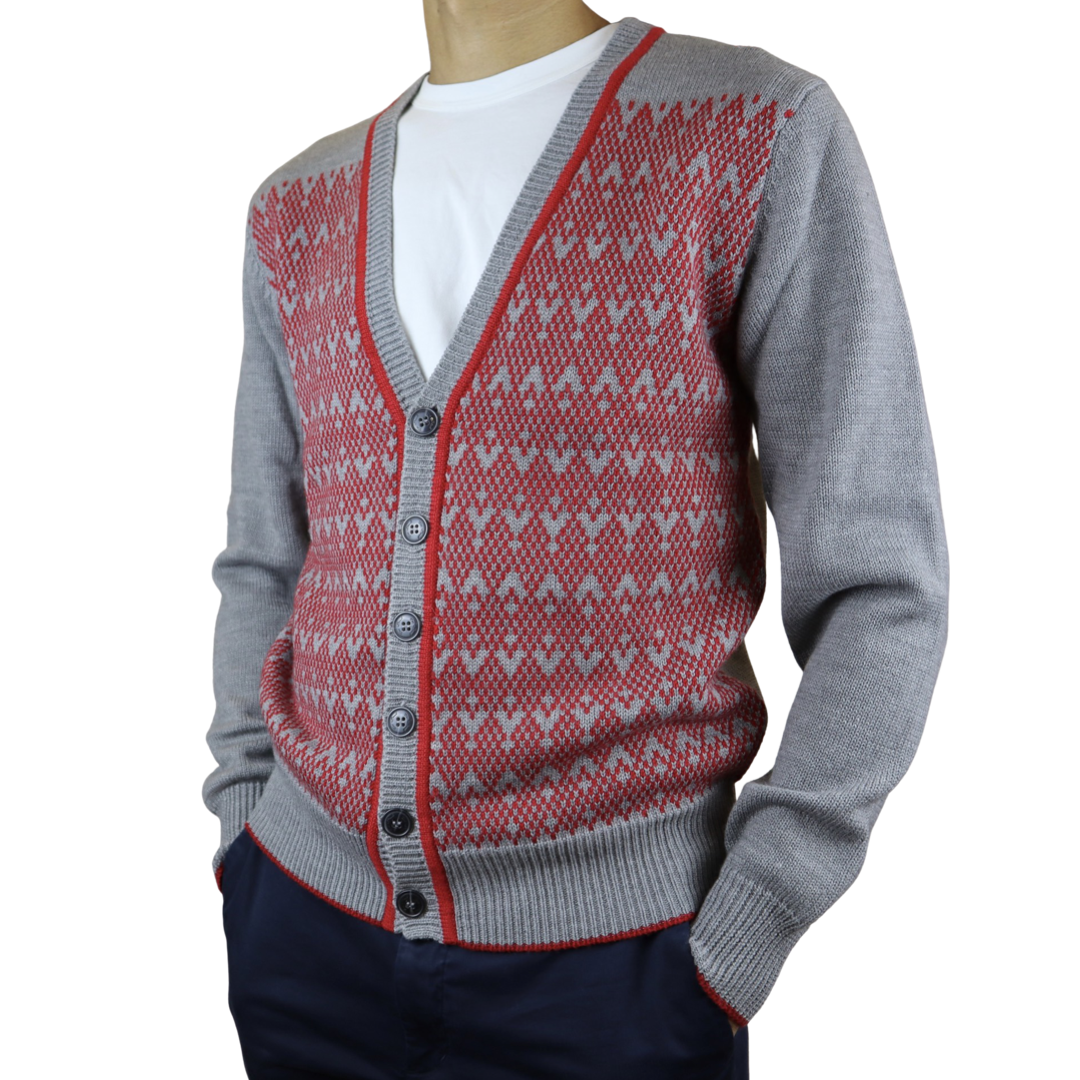 Dark Grey Wool Cardigan