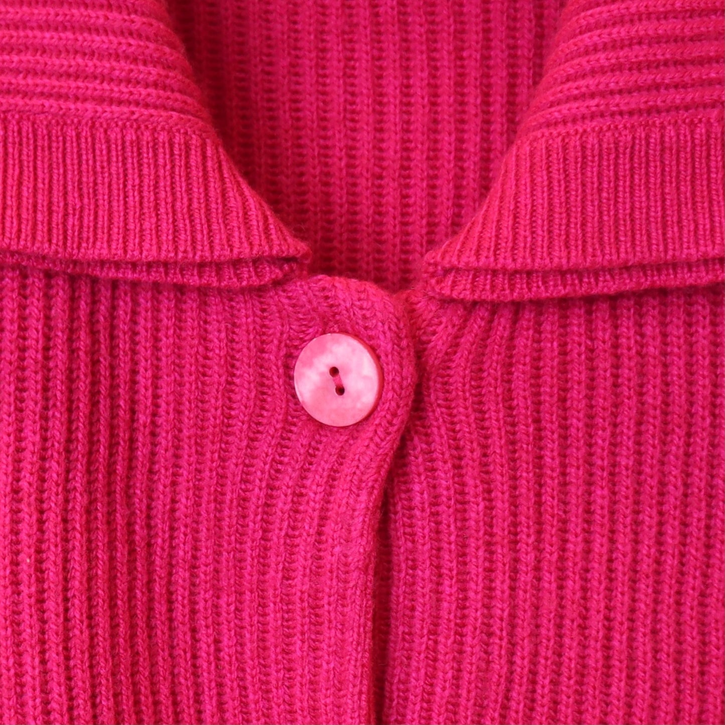 Red Pink Slim Fit Cardigan with Bell Shaped Sleeves