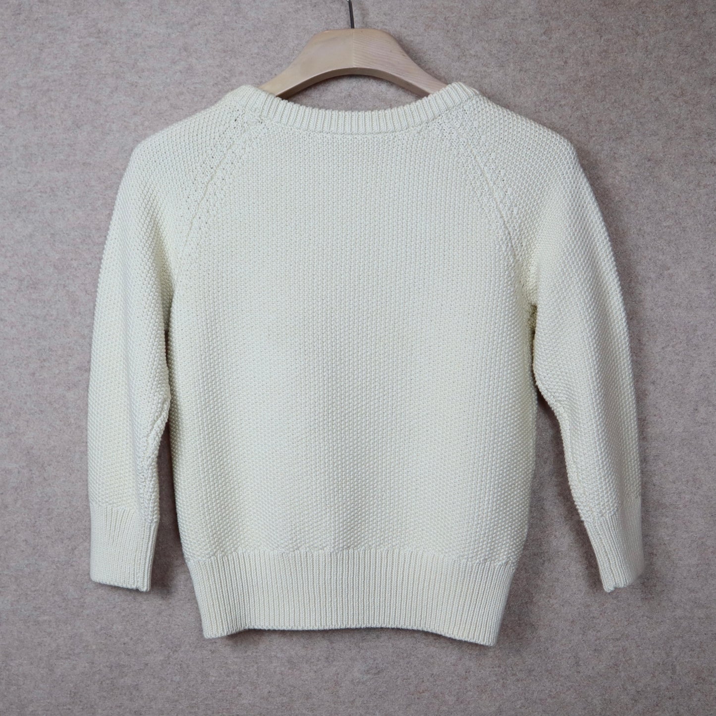 Round-Neck Beige Sweater